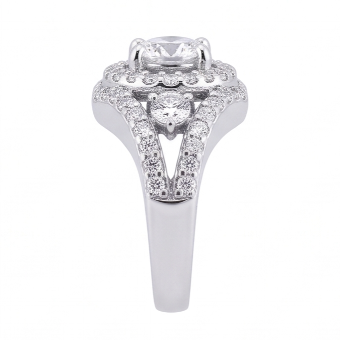 2.72 Ct. Big Real Natural Earth Mined DIAMOND ( NOT LAB GROWN ) Ring White Gold Anniversary Jewellery