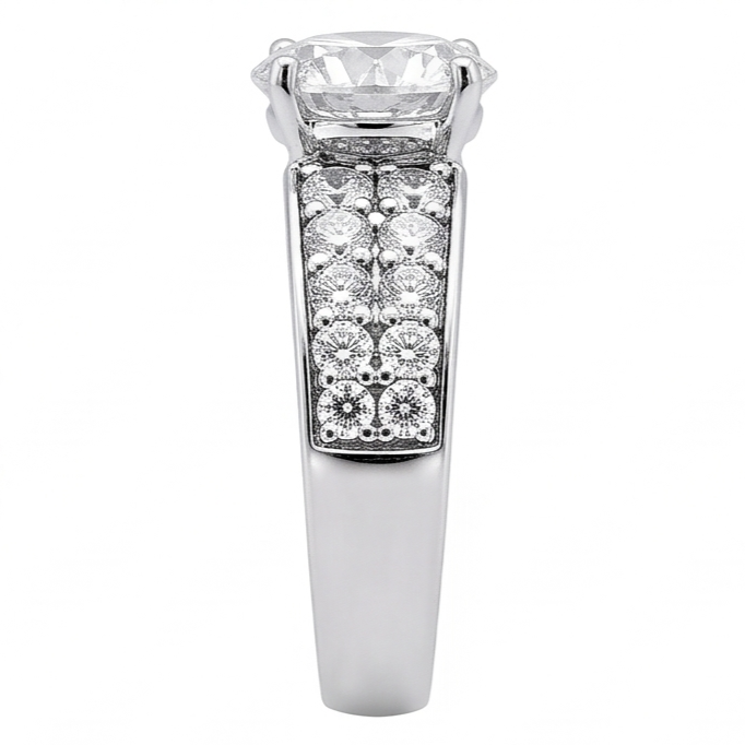 2.75 Carat Nenuine New Natural Earth Mined Diamonds Anniversary Ring White Gold