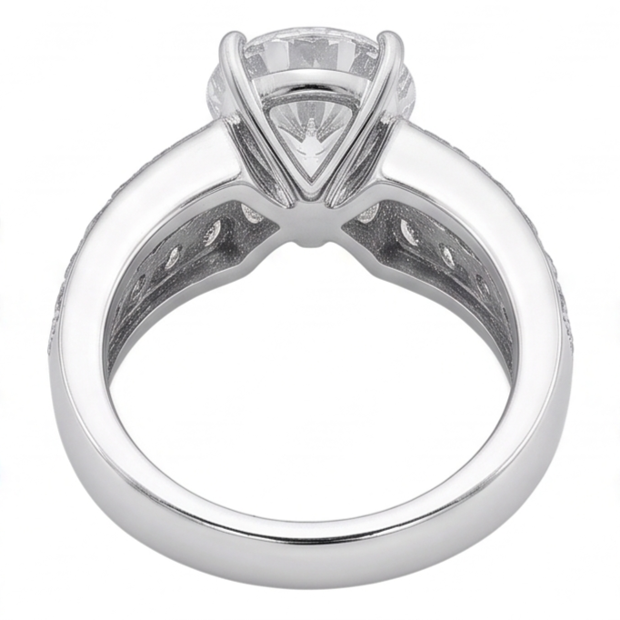 2.75 Carat Nenuine New Natural Earth Mined Diamonds Anniversary Ring White Gold