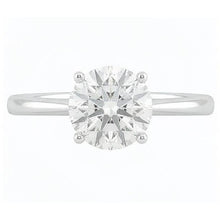 2.75 Ct Solitaire Natural Earth Mined DIAMOND ( NOT LAB GROWN ) Engagement Ring 14K Gold White
