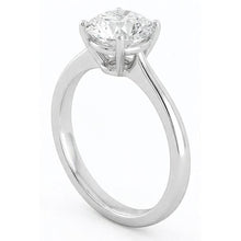 2.75 Ct Solitaire Natural Earth Mined DIAMOND ( NOT LAB GROWN ) Engagement Ring 14K Gold White