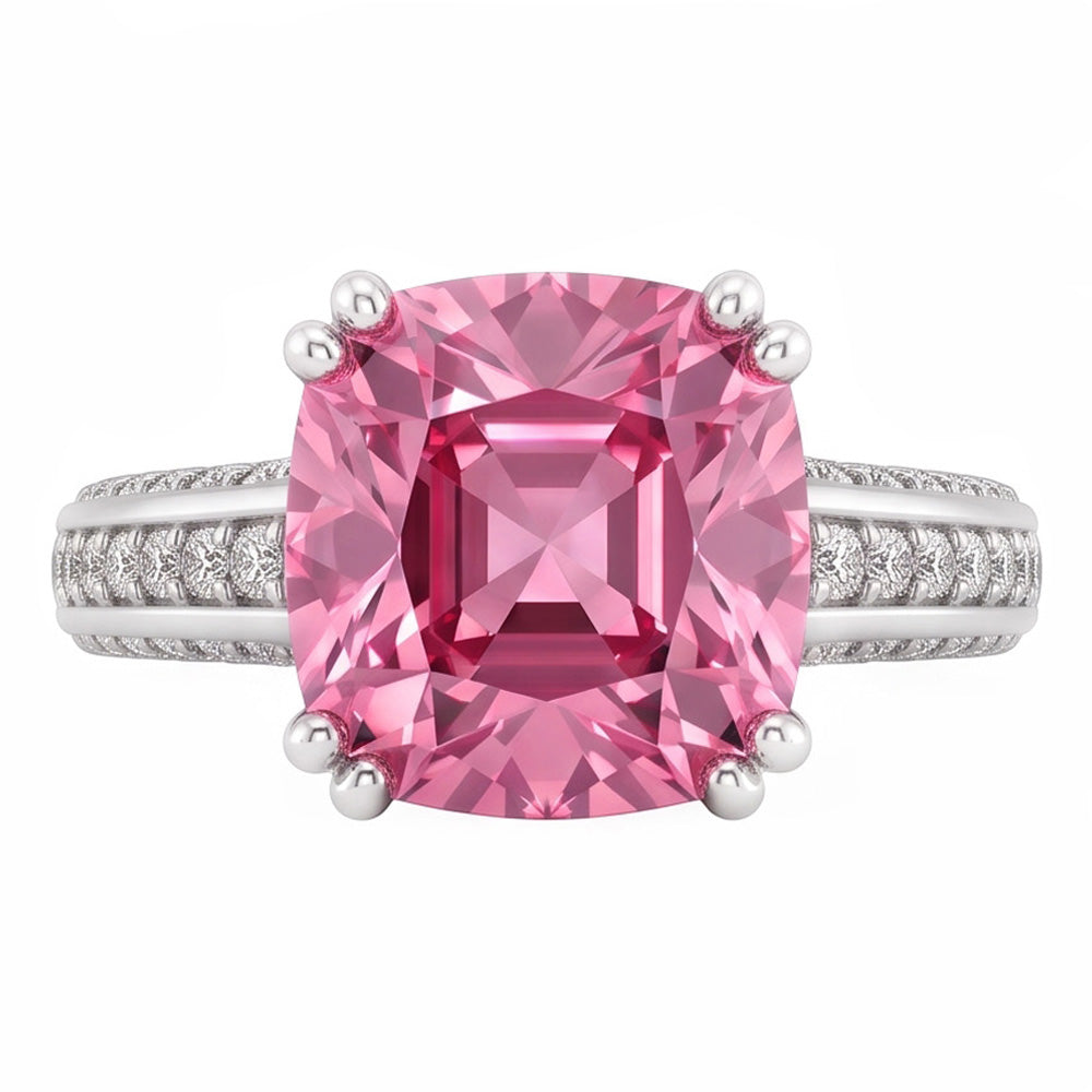 2.81 Ct. Cushion Pink Sapphire Engagement Ring Gemstone
