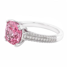 2.81 Ct. Cushion Pink Sapphire Engagement Ring Gemstone