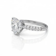 2.85 Carats Women Heart Real Natural Earth Mined DIAMOND ( NOT LAB GROWN ) Engagement Ring White Gold 14K