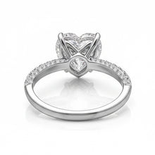 2.85 Carats Women Heart Real Natural Earth Mined DIAMOND ( NOT LAB GROWN ) Engagement Ring White Gold 14K