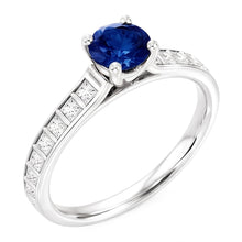 2 Carat Genuine Ceylon Sapphire Womens Ring