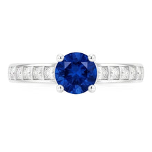 2 Carat Genuine Ceylon Sapphire Womens Ring