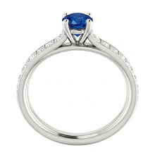 2 Carat Genuine Ceylon Sapphire Womens Ring