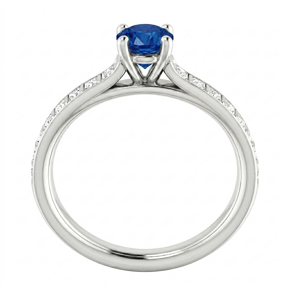 2 Carat Genuine Ceylon Sapphire Womens Ring