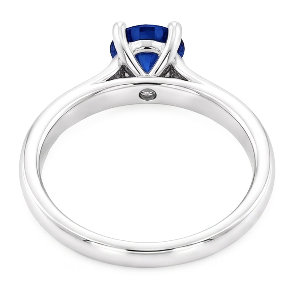 2 Carat Genuine Ceylon Sapphire Womens Ring