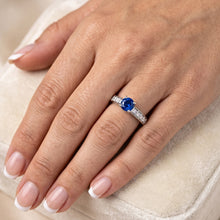 2 Carat Genuine Ceylon Sapphire Womens Ring