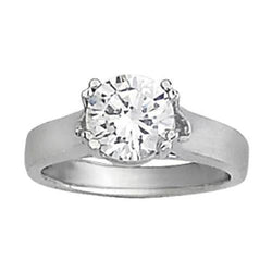 2 Carat Genuine Diamond Solitaire Engagement Ring Jewelry