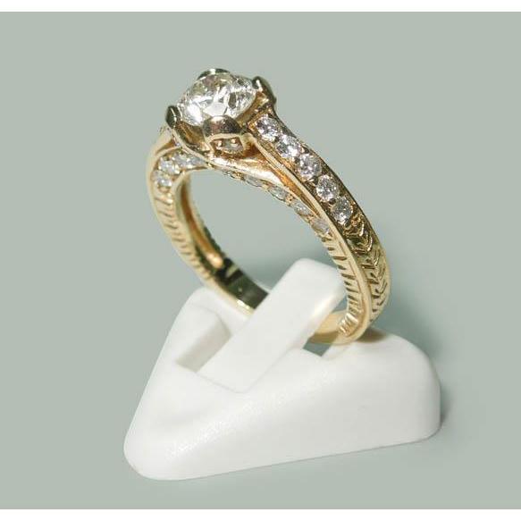 2 Carat Genuine Diamonds Jewelry Engagement Ring 