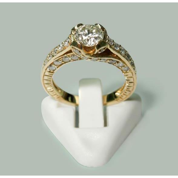 2 Carat Genuine Diamonds Jewelry Engagement Yellow Gold