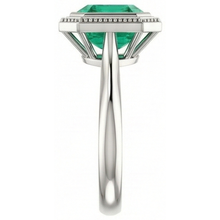 Sophisticated Precious Stone Ring 2 ct – profile view