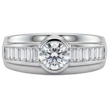2 Carat Natural Earth Mined Diamonds Engagement Ring Men's Band White Gold 14K