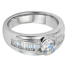 2 Carat Natural Earth Mined Diamonds Engagement Ring Men's Band White Gold 14K