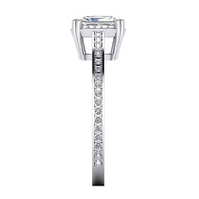 2 Carat Radiant Cut Real Diamond Ring Cathedral Setting Gold 14K