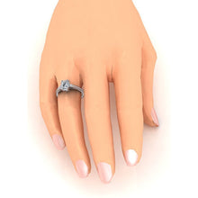 2 Carat Radiant Cut Real Diamond Ring Cathedral Setting Gold 14K