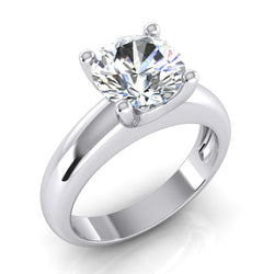 2 Carat Real Diamond Solitaire Engagement Ring For Women