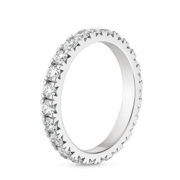 2 Carat Real Eternity Wedding Ring
