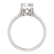 2 Carat Round Real Diamond Solitaire Ring White Gold 14K