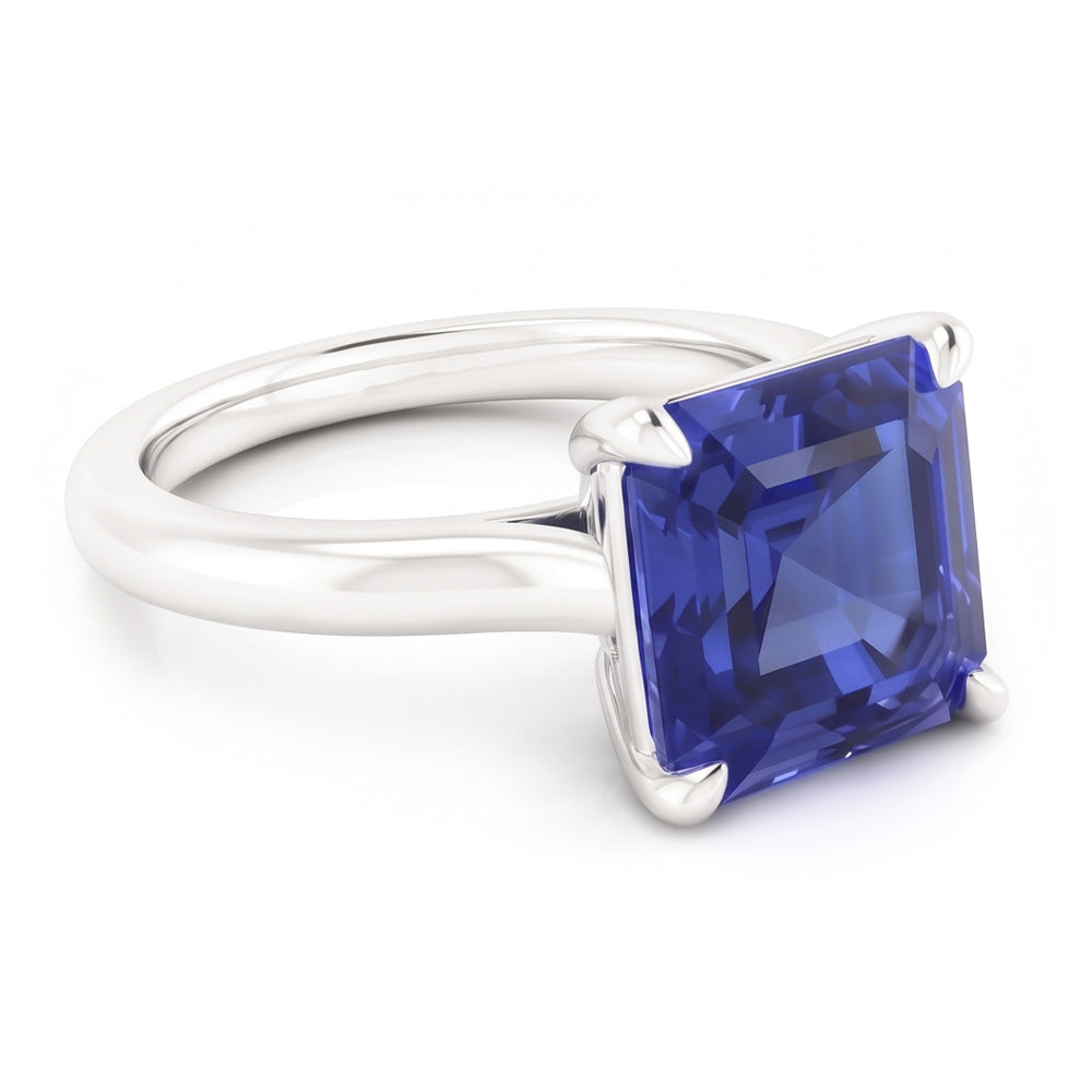 2 Carat Sapphire Womens Engagement Ring