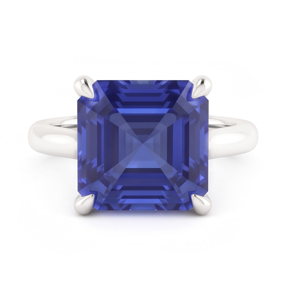 2 Carat Sapphire Womens Engagement Ring