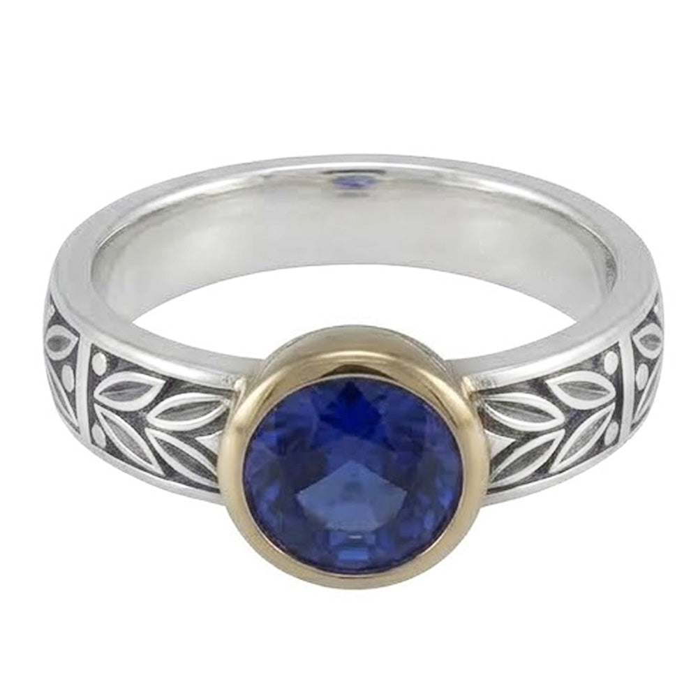 2 Carat Solitaire Ring Round Tanzanite AAA Antique Style Jewellery