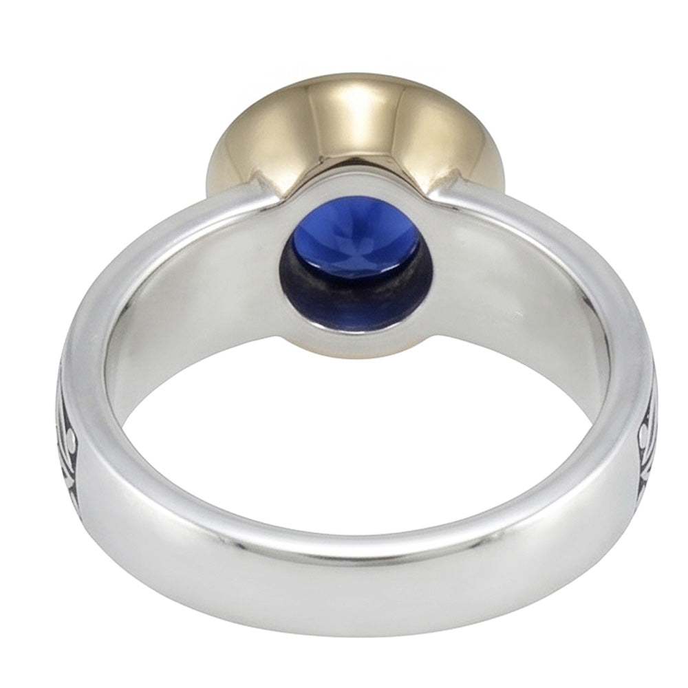 2 Carat Solitaire Ring Round Tanzanite AAA Antique Style Jewellery
