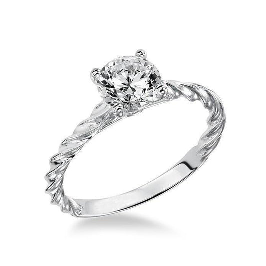 2 Carat Sparkling Round Cut Natural Diamond Engagement Ring