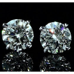 2 Carat Stud Real Diamond Earrings