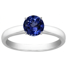 2 Carat Tanzanite Solitaire Ring New Solid 14K White Gold