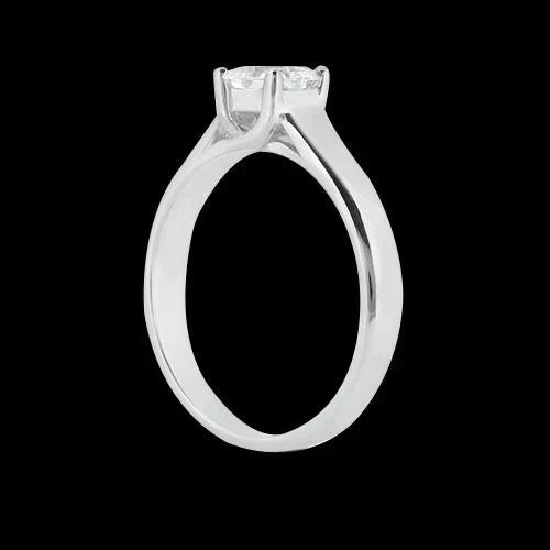 2 Carat Trellis Setting Princess Diamond Ring