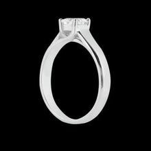 2 Carat Trellis Setting Princess Diamond Ring