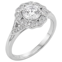 2 Carats Antique Style Round Real Natural Earth Mined DIAMOND ( NOT LAB GROWN ) Engagement Ring White Gold 14K