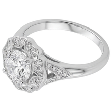 2 Carats Antique Style Round Real Natural Earth Mined DIAMOND ( NOT LAB GROWN ) Engagement Ring White Gold 14K