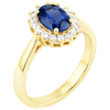 2 Carats Blue Tanzanite And Natural Earth Mined Diamond Wedding Ring Yellow Gold 14K