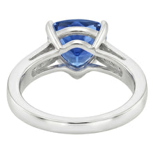 2 Carats Ceylon Sapphire And Natural Earth Mined DIAMOND ( NOT LAB GROWN )s Ring White Gold 14K