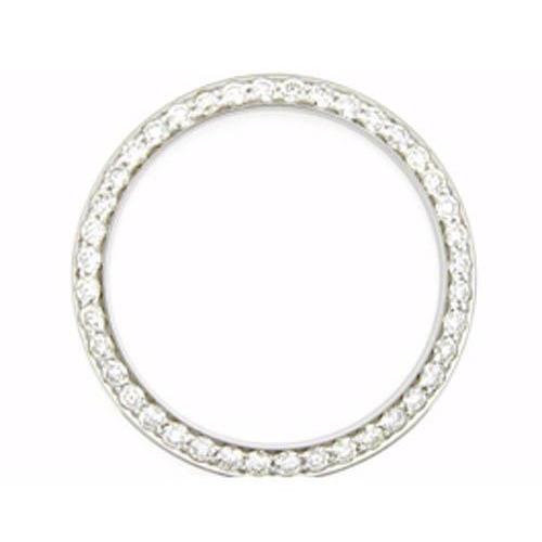2 Carats Custom Round Genuine Diamond Bezel To Fit Rolex Date Watch 34 mm