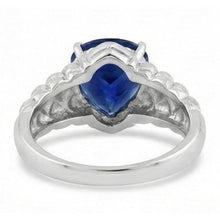 2 Carats Gemstone Jewellery Trillion Sapphire Ring Antique Style