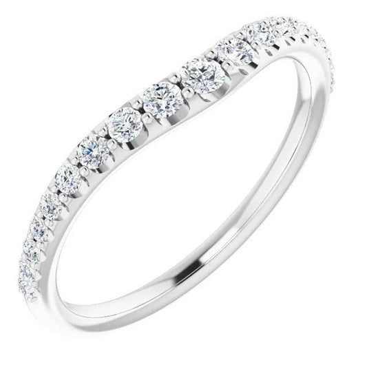 2 Carats Natural Diamond Round Engagement Band New White Gold 14K