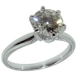 2 Carats Natural Diamond Solitaire Engagement Ring Prong Setting