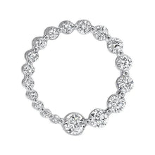 2 Carats Natural Diamonds Circle Pendant White Gold 14K