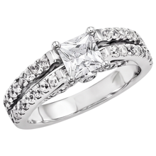 2 Carats Princess Cut Real Natural Earth Mined DIAMOND ( NOT LAB GROWN ) Engagement Ring White Gold 14K Jewellery