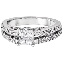 2 Carats Princess Cut Real Natural Earth Mined DIAMOND ( NOT LAB GROWN ) Engagement Ring White Gold 14K Jewellery