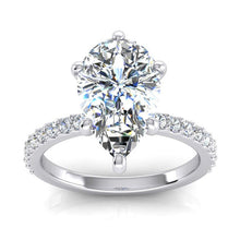 2 Carats Real Natural Earth Mined Diamond Ring Women White Gold 14K Solitaire With Accent