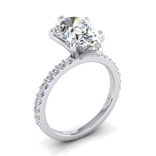 2 Carats Real Natural Earth Mined Diamond Ring Women White Gold 14K Solitaire With Accent
