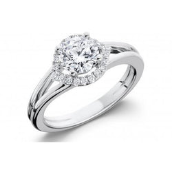 2 Carats Real Diamonds Wedding Halo Ring Jewelry