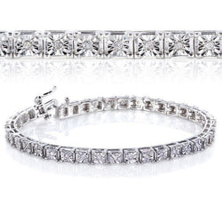 2 Carats Real Round Diamonds Ladies Tennis Bracelet